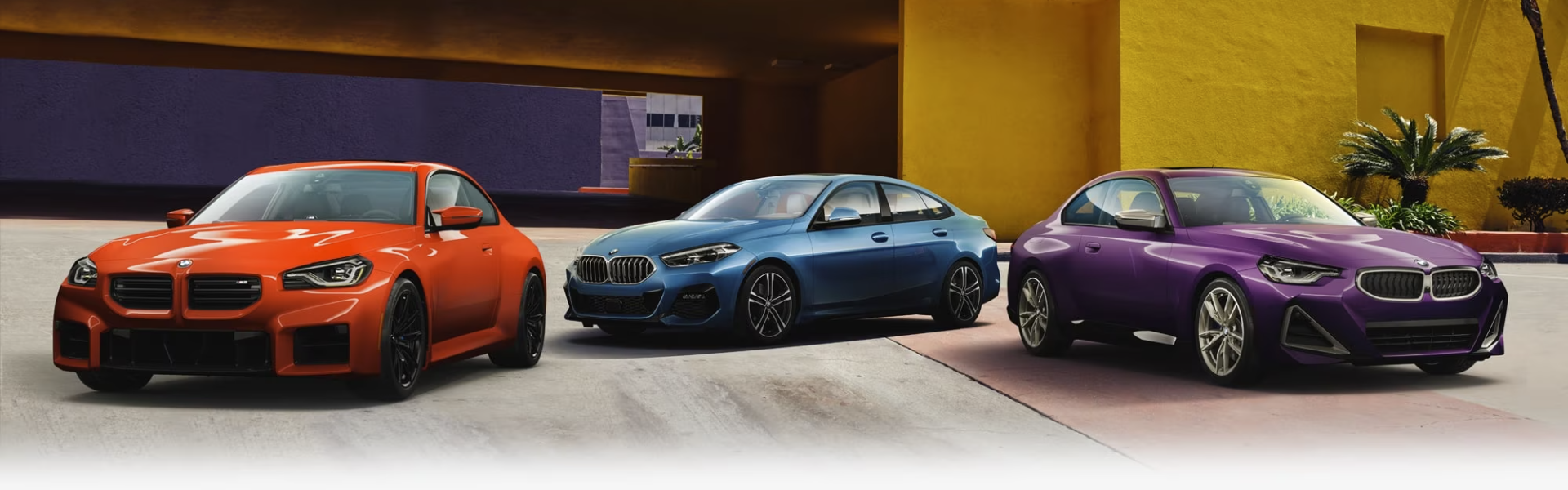 2024 BMW 2 Series Lineup parking next to eacth other