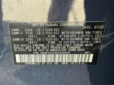 2025 Subaru Outback Onyx Edition XT