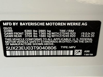 2026 BMW X5 xDrive40i