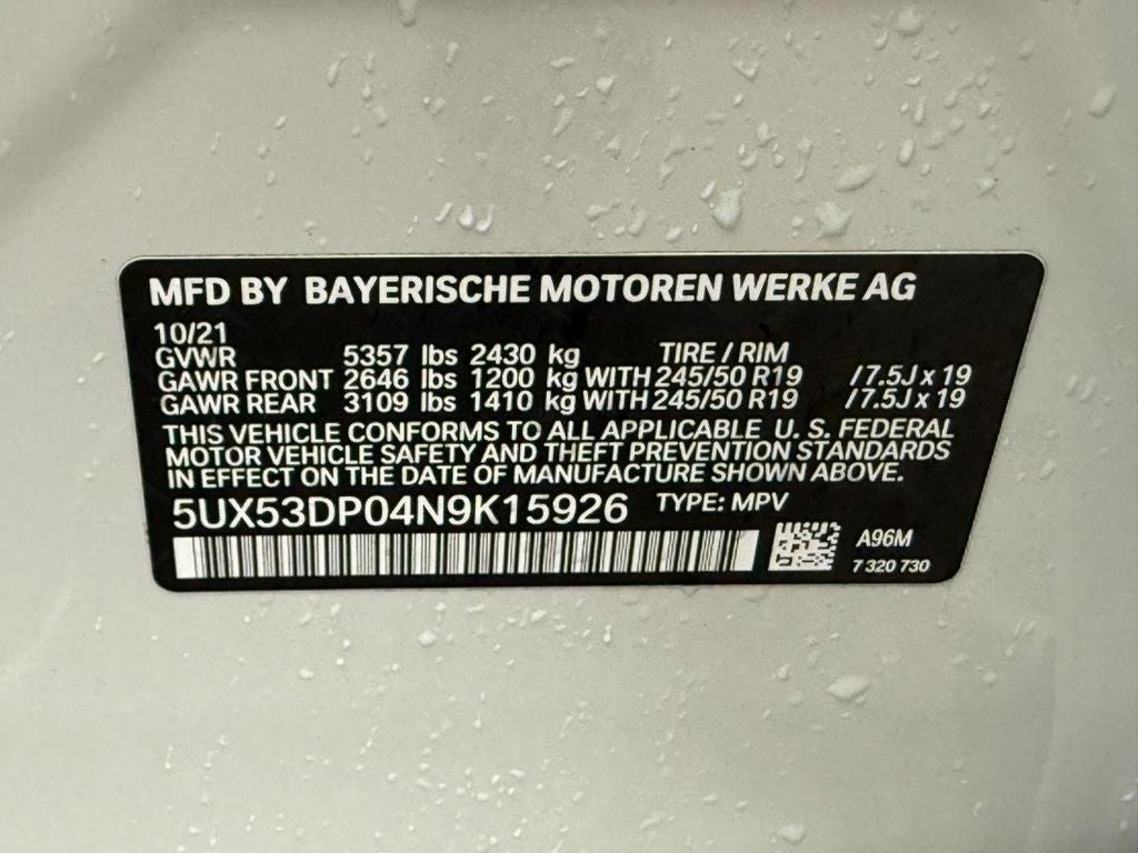 2022 BMW X3 xDrive30i
