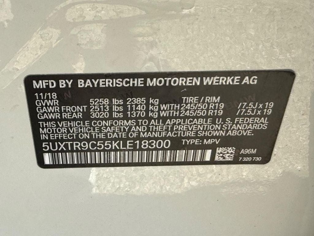 2019 BMW X3 xDrive30i