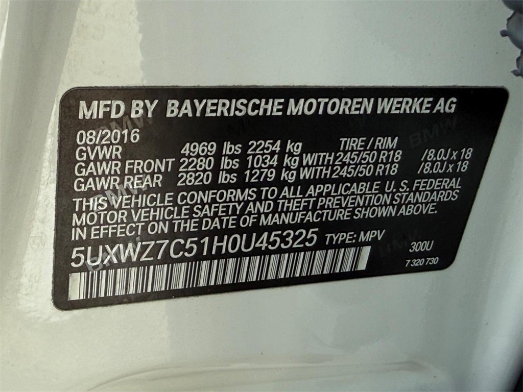 2017 BMW X3 sDrive28i