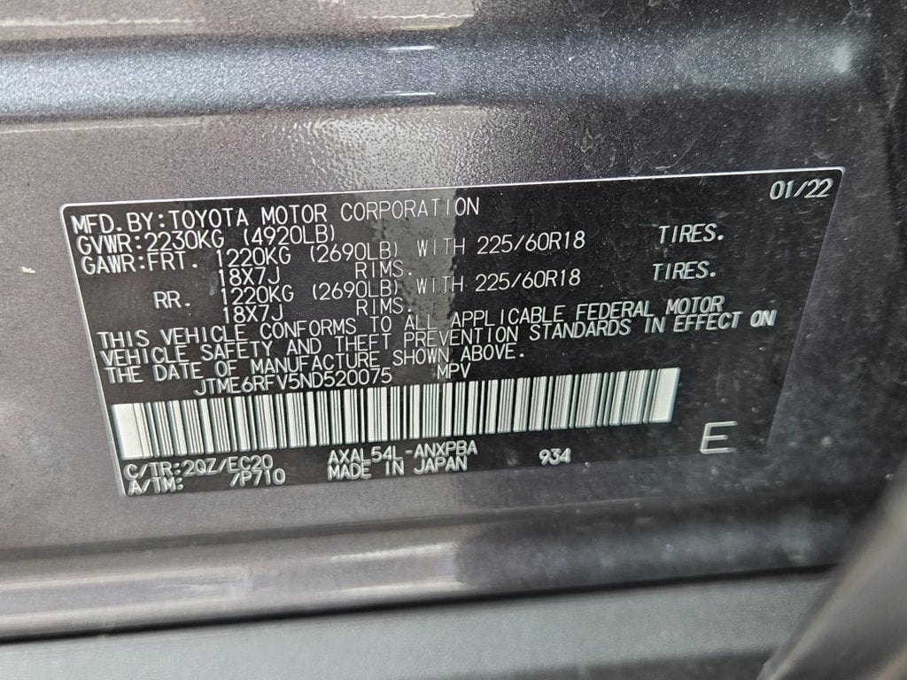 2022 Toyota RAV4 Hybrid XSE