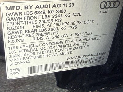 2021 Audi Q7 55 Premium quattro
