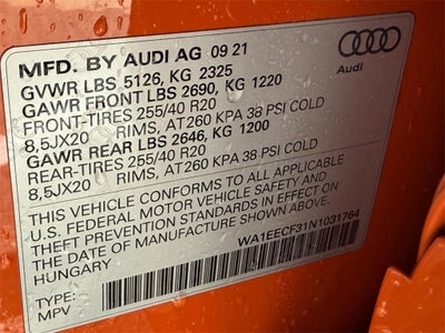 2022 Audi Q3 Premium Plus S Line quattro