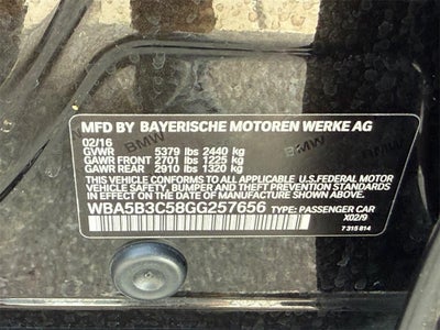 2016 BMW 5 Series 535i xDrive