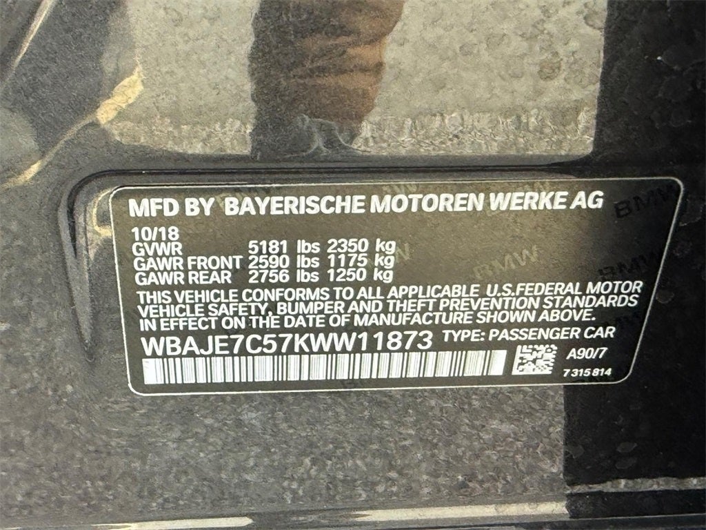 2019 BMW 5 Series 540i xDrive