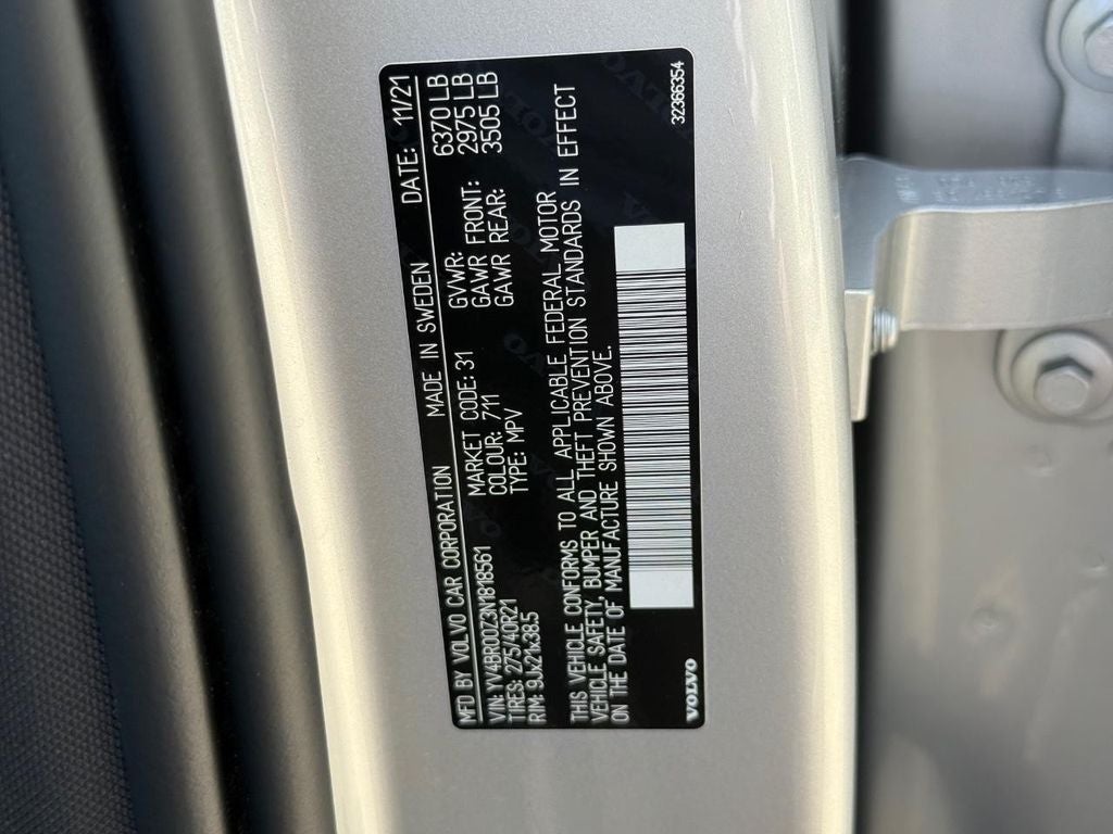 2022 Volvo XC90 Recharge Plug-In Hybrid T8 Inscription Expression 6 Passenger