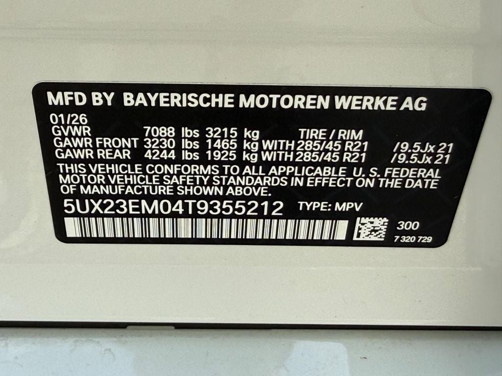 2026 BMW X7 xDrive40i