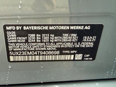 2026 BMW X7 xDrive40i