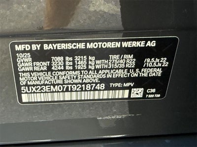 2026 BMW X7 xDrive40i