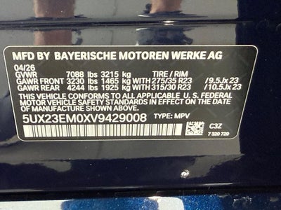 2027 BMW X7 xDrive40i
