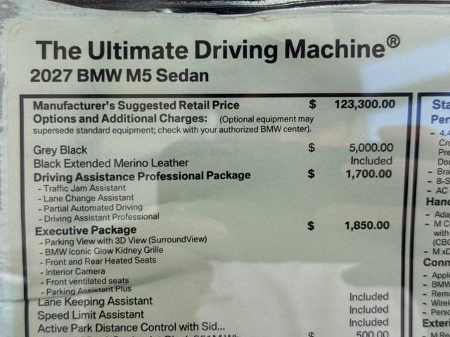 2027 BMW M5 Base