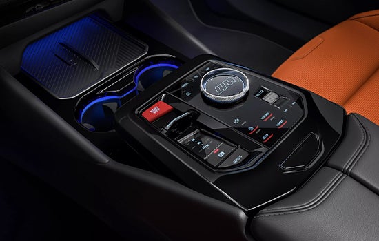 The M-specific center console. | BMW of Madison in Madison WI