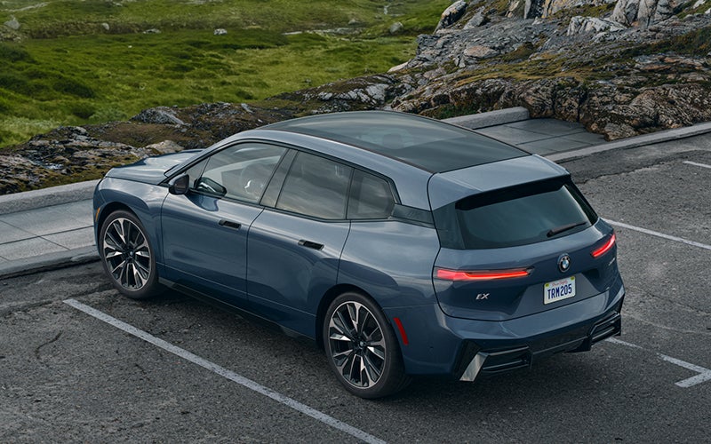 The BMW iX parked in a parking spot. | BMW of Madison in Madison WI