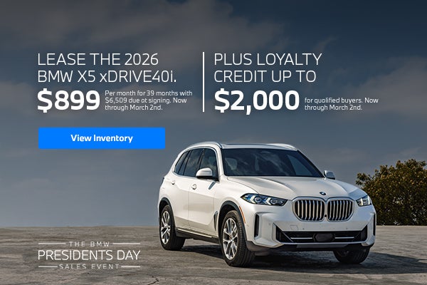 Lease The 2026 BMW X5 xDrive40i. $899