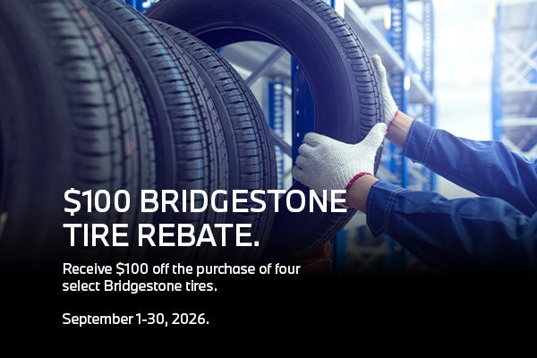 September Bridgestone Tire Rebate