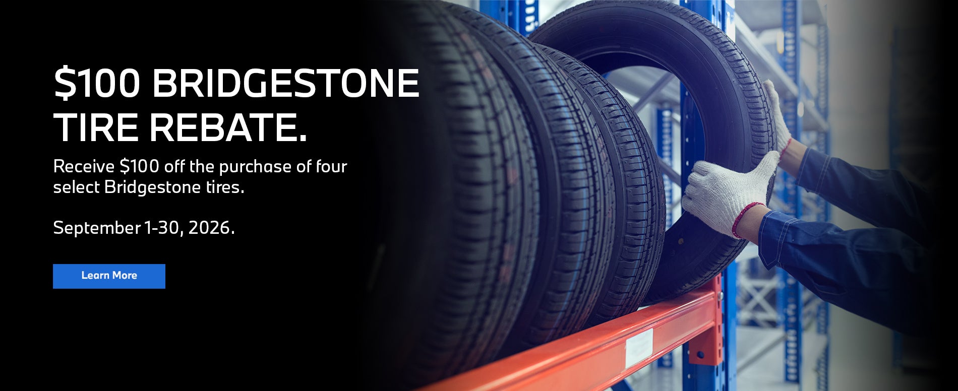September Bridgestone Tire Rebate